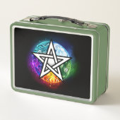 ウィッカ信者ペンタグラム メタルランチボックス (裏面)