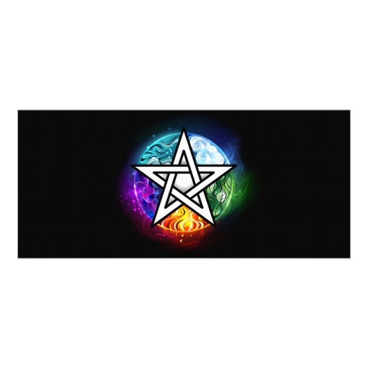 ウィッカ信者ペンタグラム ラックカード (正面)