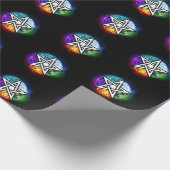 ウィッカ信者ペンタグラム ラッピングペーパー (角)