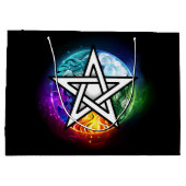 ウィッカ信者ペンタグラム ラージペーパーバッグ (裏面)