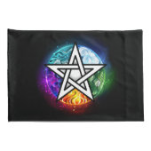 ウィッカ信者ペンタグラム 枕カバー (裏面-右)