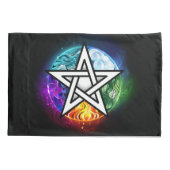 ウィッカ信者ペンタグラム 枕カバー (裏面)