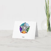 ウィッカ信者ペンタグラム 案内状 (裏面)