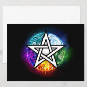 ウィッカ信者ペンタグラム 案内状 (正面/裏面)