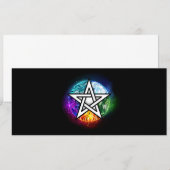 ウィッカ信者ペンタグラム 案内状 (正面/裏面)