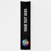 ウィッカ信者ペンタグラム 横断幕 (縦)