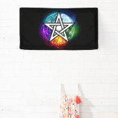 ウィッカ信者ペンタグラム 横断幕 (インサイチュ)