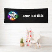 ウィッカ信者ペンタグラム 横断幕 (インサイチュ)