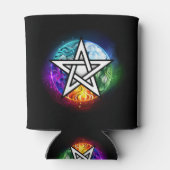ウィッカ信者ペンタグラム 缶クーラー (裏面)