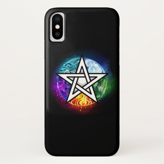 ウィッカ信者ペンタグラム Case-Mate iPhoneケース (裏面)