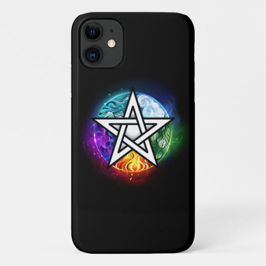ウィッカ信者ペンタグラム Case-Mate iPhoneケース (裏面)