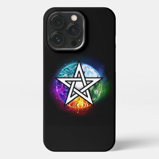 ウィッカ信者ペンタグラム iPhoneケース (裏面)