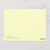 ウィッカ信者ホイール星形五角形葉書 ポストカード (裏面)