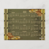 ウィッカ信者ホイール2012カレンダーはがき ポストカード (裏面)