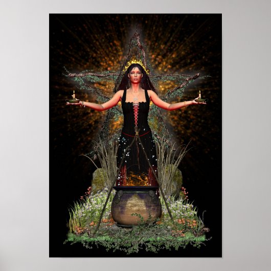 ウィッカ信者ポスター – Spellweaver III [A3] ポスター (正面)