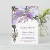 ウィッカ信者ユニオンパープルフローラブライダルシャワー 招待状 (スタンド正面)