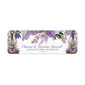 ウィッカ信者ライトオブユニオンパープルフローラ差出人住所 ラベル (正面)