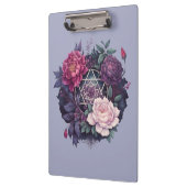 ウィッカ信者ラベンダーピレネー星形五角形ポケットフォルダー クリップボード (左)