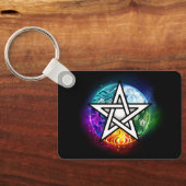 ウィッカ信者五星 キーホルダー (裏面)