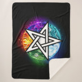 ウィッカ信者五星 シェルパブランケット (正面)