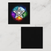 ウィッカ信者五星 スクエア名刺 (正面/裏面)