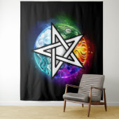 ウィッカ信者五星 タペストリー (インサイチュ)