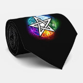 ウィッカ信者五星 ネクタイ (ロール)