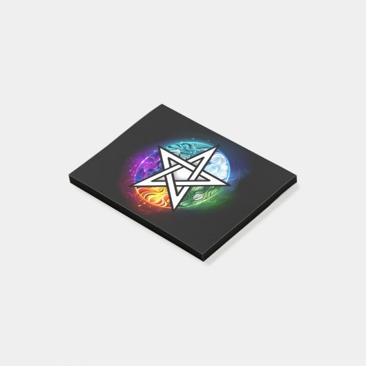 ウィッカ信者五星 ポストイット (アングル)