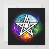 ウィッカ信者五星 招待状 (正面)