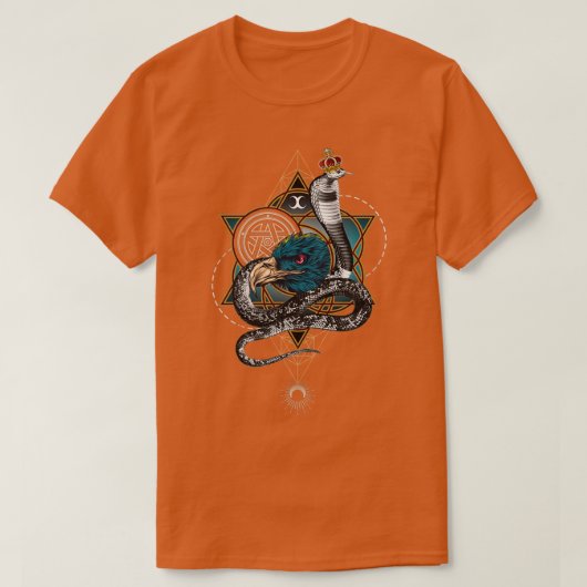 ウィッカ信者保護魅力 Tシャツ (デザイン正面)