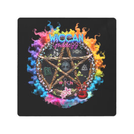 ウィッカ信者女神メタルウォールアート メタルプリント