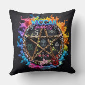 ウィッカ信者女神Tシャツ クッション (裏面)