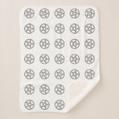 ウィッカ信者星形五角形（ペンタグラム） シェルパブランケット (正面)