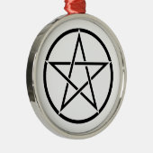 ウィッカ信者星形五角形(ペンタグラム) メタルオーナメント (右)