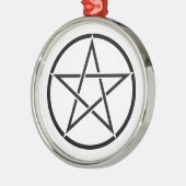 ウィッカ信者星形五角形(ペンタグラム) メタルオーナメント (左)
