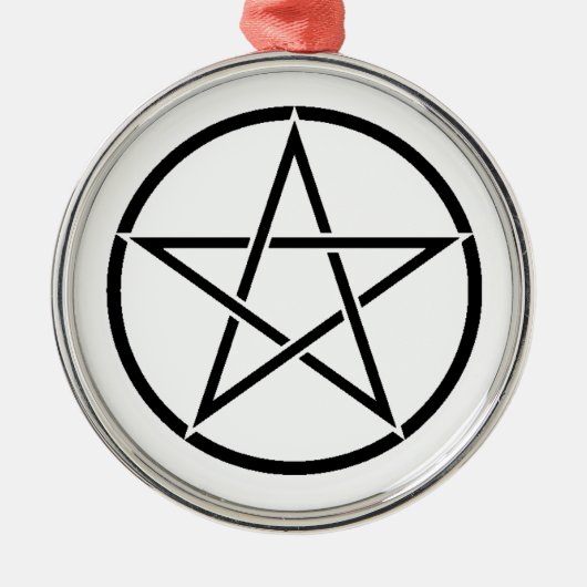 ウィッカ信者星形五角形(ペンタグラム) メタルオーナメント (正面)