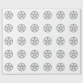 ウィッカ信者星形五角形（ペンタグラム） ラッピングペーパー (フラット)