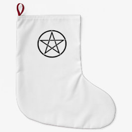 ウィッカ信者星形五角形（ペンタグラム） ラージクリスマスストッキング
