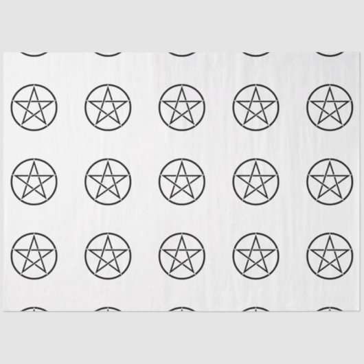 ウィッカ信者星形五角形(ペンタグラム) 薄葉紙 (正面)