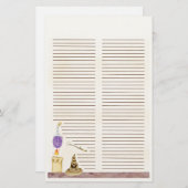 ウィッカ信者書魔女の呪文紙 便箋 (正面/裏面)