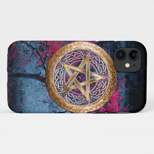 ウィッカ信者異教のペンタグラム変質布 Case-Mate iPhoneケース (裏面(横))