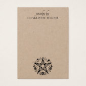 ウィッカ信者異教の星形五角形ジュエリーイヤリングクラフト (正面)