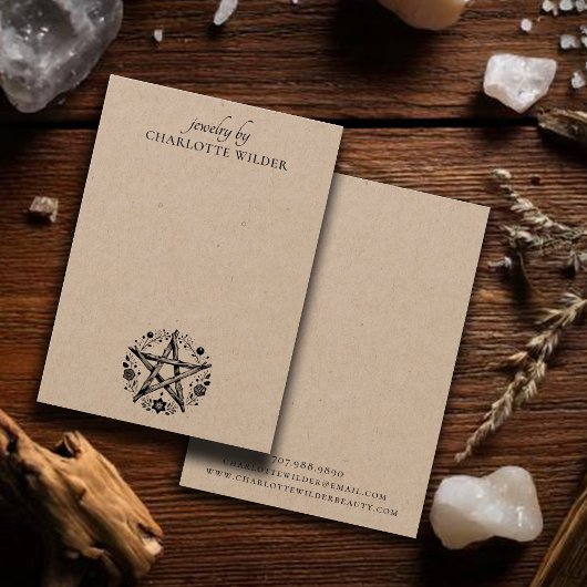 ウィッカ信者異教の星形五角形ジュエリーイヤリングクラフト