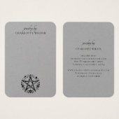 ウィッカ信者異教の星形五角形ジュエリーイヤリンググレー (正面&裏面)