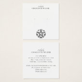 ウィッカ信者異教の星形五角形ジュエリーイヤリング (正面&裏面)