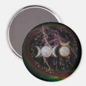 ウィッカ信者素晴らしトリプル女神コズミック マグネット (正面/裏面)