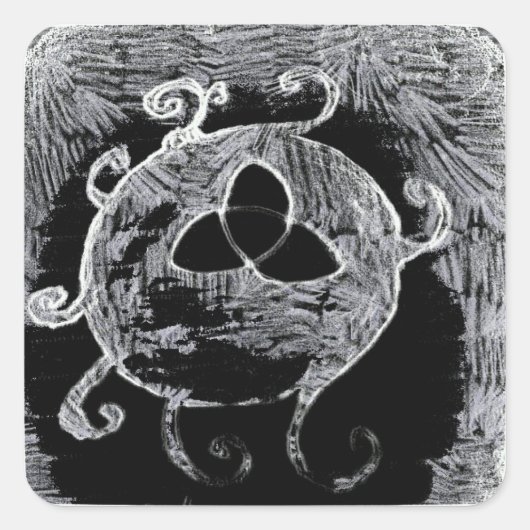 ウィッカ信者記号 スクエアシール (正面)