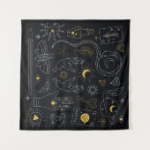 ウィッカ信者記号 タペストリー (正面(横))