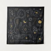 ウィッカ信者記号 タペストリー (正面)