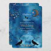 ウィッカ信者魔法星座結婚異常 招待状 (正面/裏面)